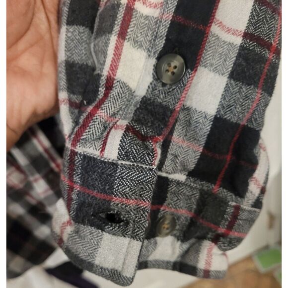 Carhartt 100587 Mens Heavy Flannel Shirt Large Plaid Original Fit Button - Picture 2 of 6